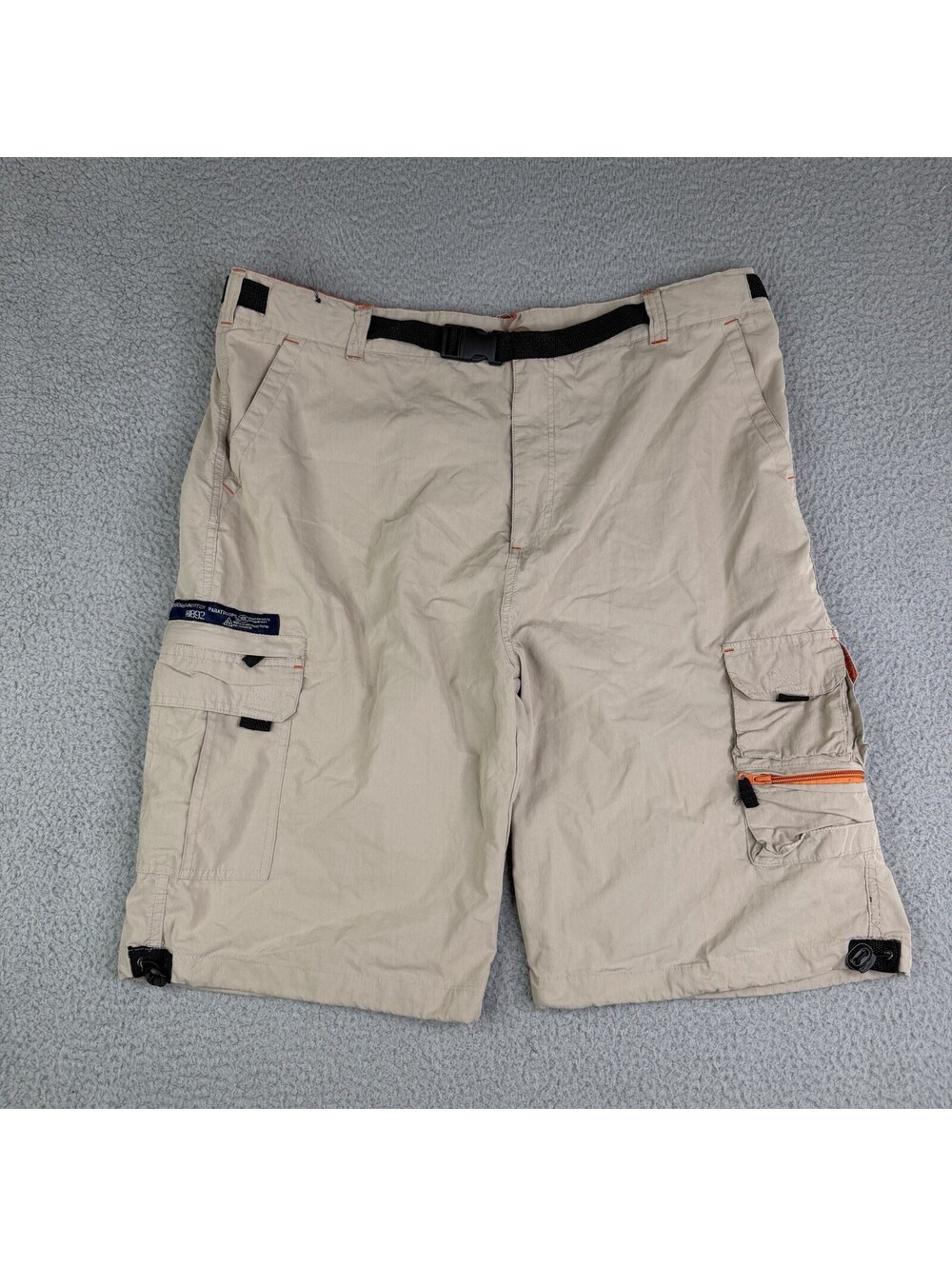 Vintage Abercrombie & Fitch Paratrooper Cargo Shorts Mens XXXL 40"x11" Baggy y2k